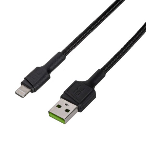 Green Cell GREEN CELL KABEL KABGC24 GC POWERSTREAM USB-A - LIGHTNING 30CM, SZYBKIE ŁADOWANIE