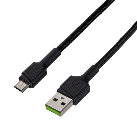 Green Cell GREEN CELL KABEL KABGC23 GC POWERSTREAM USB-A - MICRO USB 30CM, SZYBKIE ŁADOWANIE ULTRA CHARGE, QC 3.0