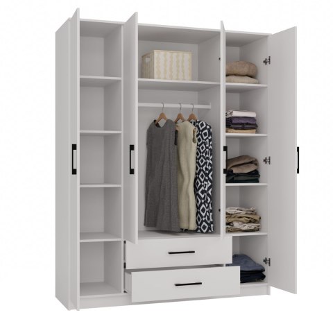 TOP E SHOP SZAFA ROMANA 160X205 BIAŁA BEZ LUSTRA