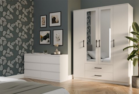TOP E SHOP SZAFA ROMANA 160X205 BIAŁA Z LUSTREM TOP E SHOP SZAFA ROMANA 160X205 BIAŁA Z LUSTREM