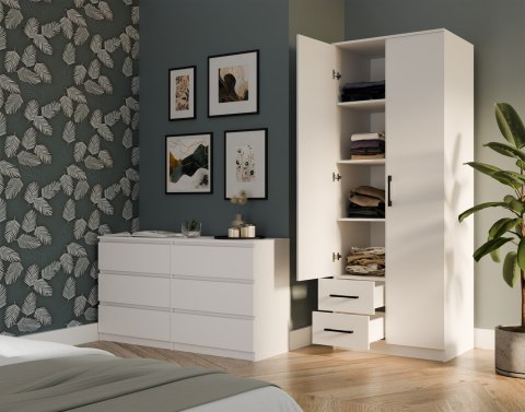 TOP E SHOP SZAFA ROMANA 80X205 BIAŁA Z LUSTREM TOP E SHOP SZAFA ROMANA 80X205 BIAŁA Z LUSTREM