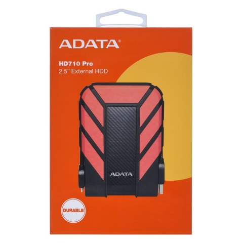 ADATA Dysk zewnętrzny HDD ADATA HD710 PRO (1TB; 2.5"; USB 3.2; czerwony)