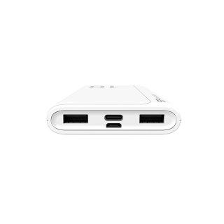 Silicon Power Powerbank Silicon Power GP15 10000mAh 2xUSB A, 1x mUSB + 1x USB C, biały