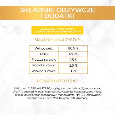PURINA NESTLE GOURMET A la Carte Kurczak, Pstrąg, Wołowina, Rdzawiec - mokra karma dla kota - 4 x 85 g