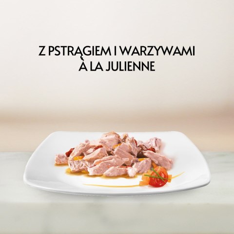 PURINA NESTLE GOURMET A la Carte Kurczak, Pstrąg, Wołowina, Rdzawiec - mokra karma dla kota - 4 x 85 g