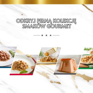 PURINA NESTLE GOURMET PERLE Duet Mięsny - mokra karma dla dorosłego kota - 4x85g
