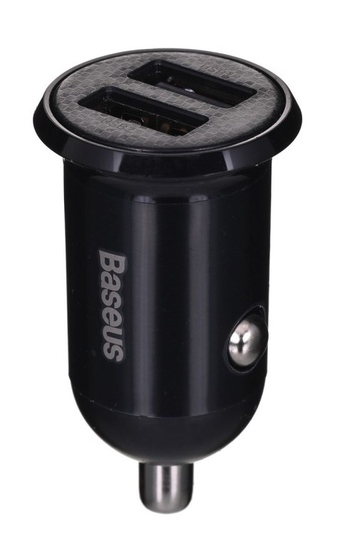 Baseus BASEUS ŁADOWARKA SAMOCHODOWA 2X USB 4.8A (CZARNA)