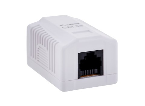 Lanberg Gniazdo natynkowe Lanberg OU5-0001-W (RJ-45; kat. 5e; UTP; kolor biały) Lanberg Gniazdo natynkowe Lanberg OU5-0001-W (RJ-45; kat. 5e; UTP; kolor biały)