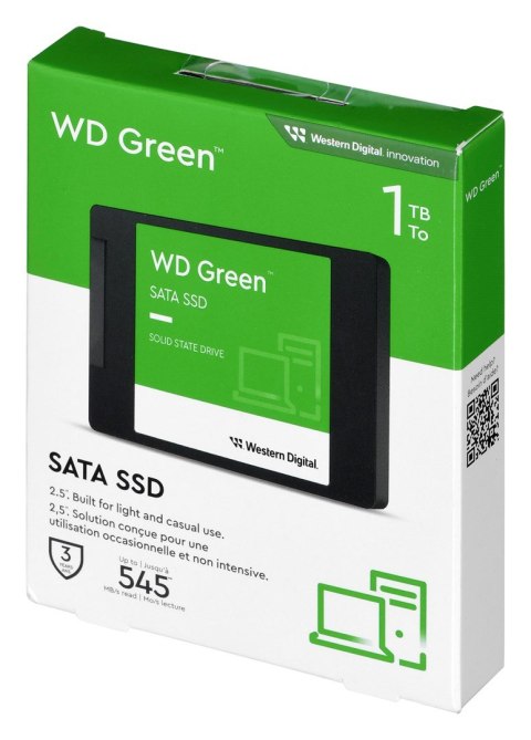 WD Dysk SSD WD Green WDS100T3G0A (1 TB ; 2.5"; SATA III) WD Dysk SSD WD Green WDS100T3G0A (1 TB ; 2.5"; SATA III)