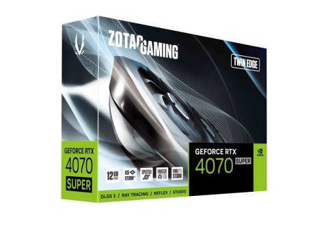 ZOTAC Karta graficzna ZOTAC GAMING GeForce RTX 4070 SUPER Twin Edge