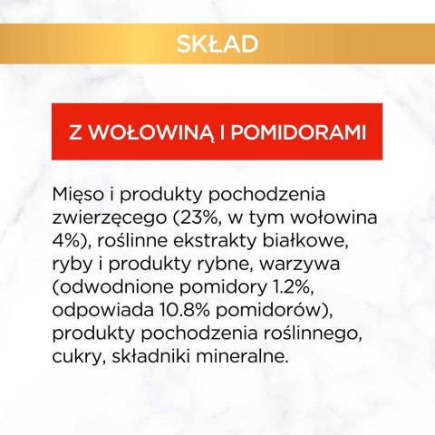 PURINA NESTLE Gourmet Gold Savoury Cake wołowina z pomidorami - mokra karma dla kota - 85 g