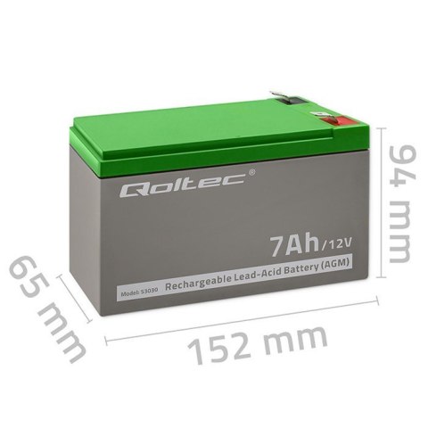 Qoltec Akumulator żelowy Qoltec 53030
