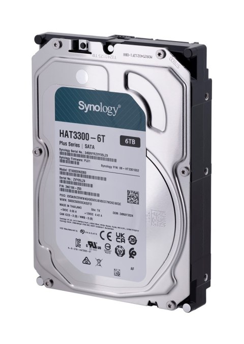 Synology Synology HDD Plus Series (6TB; 3.5"; SATA) HAT3300-6T Synology Synology HDD Plus Series (6TB; 3.5"; SATA) HAT3300-6T