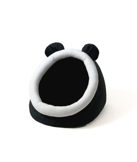 Go Gift GO GIFT Budka z uszami dla kota - czarno-biały - 40x45x34 cm Go Gift GO GIFT Budka z uszami dla kota - czarno-biały - 40x45x34 cm