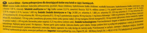 JOSERA JOSERA JosiCat Kitten - sucha karma dla kota - 10 kg JOSERA JOSERA JosiCat Kitten - sucha karma dla kota - 10 kg