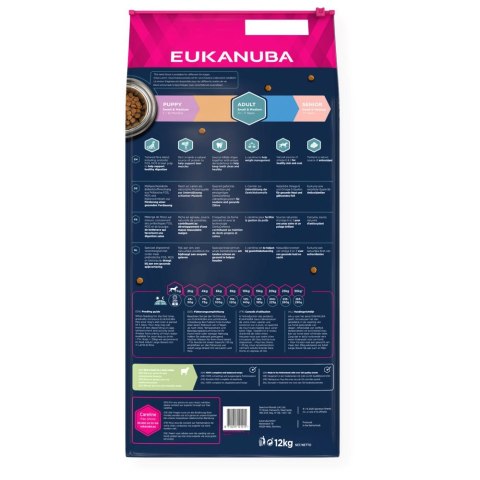 EUKANUBA EUKANUBA Adult Small&Medium Breeds rich in lamb & rice - sucha karma dla psa - 12 kg EUKANUBA EUKANUBA Adult Small&Medium Breeds rich in lamb & rice - sucha karma dla psa - 12 kg