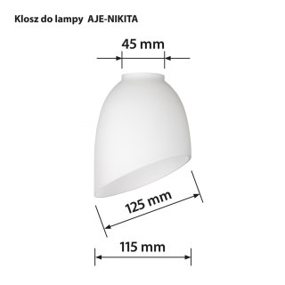 Activejet Klosz do lampy NIKITA