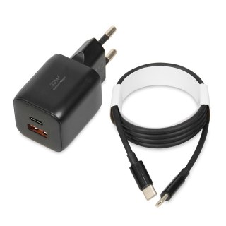 IBOX IBOX ŁADOWARKA UNIWERSALNA C-42 GAN PD33W USB A+C BLACK