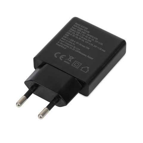 IBOX IBOX ŁADOWARKA UNIWERSALNA C-43 GAN PD30W SLIM USB A+C BLACK IBOX IBOX ŁADOWARKA UNIWERSALNA C-43 GAN PD30W SLIM USB A+C BLACK
