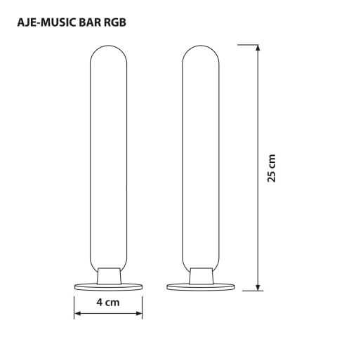 Activejet Lampka muzyczna LED Activejet AJE-MUSIC BAR RGB