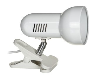 Activejet Lampka na biurko mocowana na klips kolor biały metalowa duży gwint E27