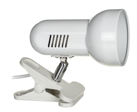 Activejet Lampka na biurko mocowana na klips kolor biały metalowa duży gwint E27