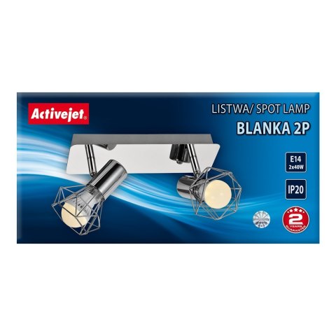 Activejet Listwa Activejet AJE-BLANKA 2P (80 W; E14 x 2) Activejet Listwa Activejet AJE-BLANKA 2P (80 W; E14 x 2)