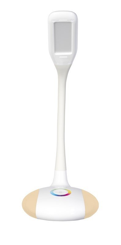 Activejet Nowoczesna lampka na biurko wielokolorowa RGB LED Activejet VENUS RGB biała z funkcją oświetlenia nocnego