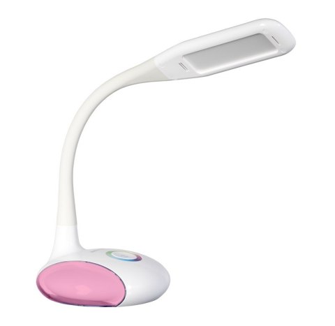 Activejet Nowoczesna lampka na biurko wielokolorowa RGB LED Activejet VENUS RGB biała z funkcją oświetlenia nocnego