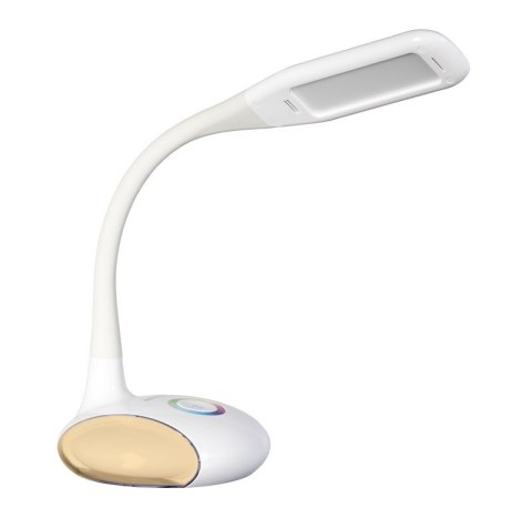 Activejet Nowoczesna lampka na biurko wielokolorowa RGB LED Activejet VENUS RGB biała z funkcją oświetlenia nocnego