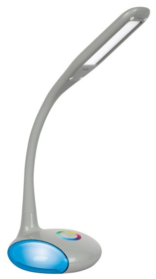Activejet Nowoczesna lampka na biurko wielokolorowa RGB LED Activejet VENUS RGB szara z funkcją oświetlenia nocnego