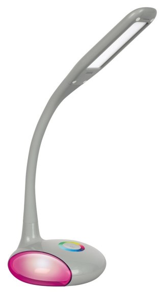 Activejet Nowoczesna lampka na biurko wielokolorowa RGB LED Activejet VENUS RGB szara z funkcją oświetlenia nocnego