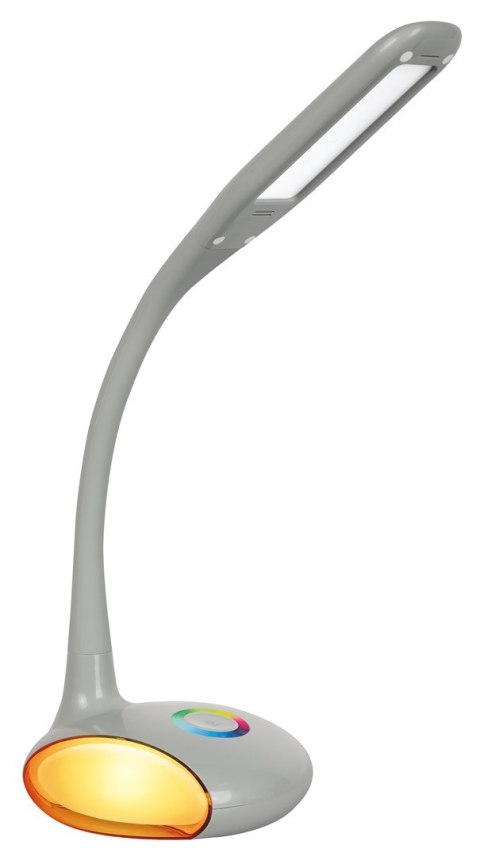 Activejet Nowoczesna lampka na biurko wielokolorowa RGB LED Activejet VENUS RGB szara z funkcją oświetlenia nocnego