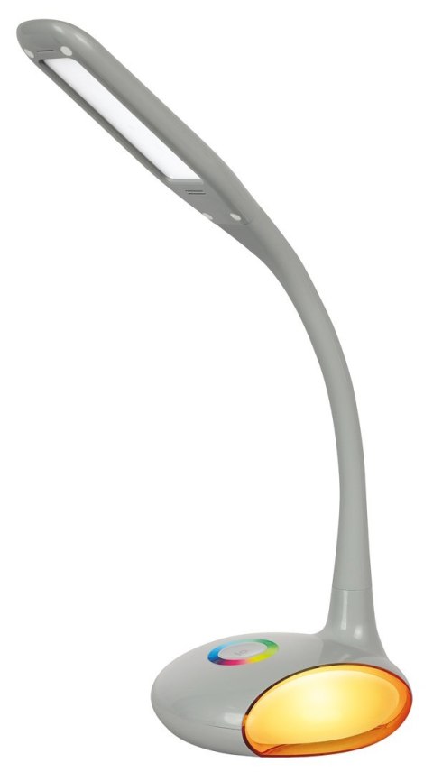 Activejet Nowoczesna lampka na biurko wielokolorowa RGB LED Activejet VENUS RGB szara z funkcją oświetlenia nocnego