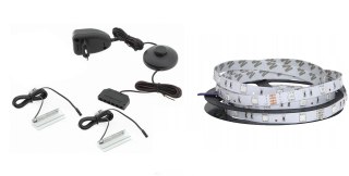 Cama MEBLE Oświetlenie RTV QIU 200 niebieskie