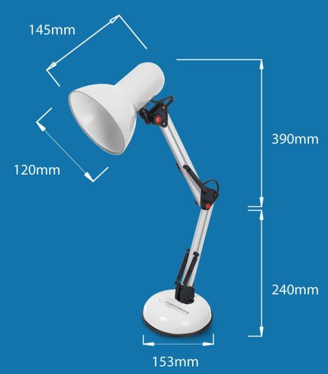 Esperanza ESPERANZA LAMPKA BIURKOWA E27 AVIOR BIAŁA ELD112W