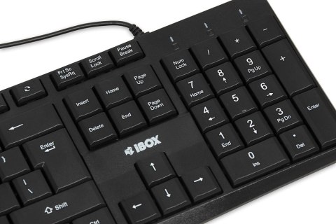 IBOX IBOX KLAWIATURA PRZEWODOWA ERIS, BLACK
