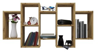 TOP E SHOP REGAŁ WISZĄCY BILBAO 7.0 ŚCIENNY PÓŁKI DĄB ARTISAN