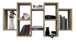 TOP E SHOP REGAŁ WISZĄCY BILBAO 7.0 ŚCIENNY PÓŁKI DĄB SONOMA