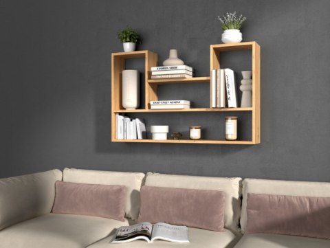 TOP E SHOP Regał wiszący BILBAO 4P 100x16xH60 artisan