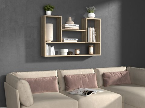 TOP E SHOP Regał wiszący BILBAO 4P 100x16xH60 sonoma TOP E SHOP Regał wiszący BILBAO 4P 100x16xH60 sonoma