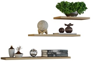TOP E SHOP Zestaw 3x półka wisząca TOBI 3P 60x15xH1,8 artisan