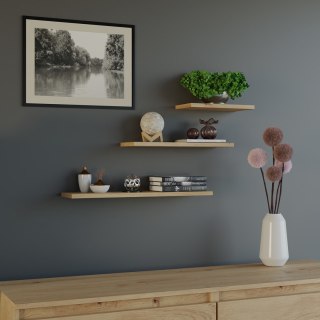 TOP E SHOP Zestaw 3x półka wisząca TOBI 3P 60x15xH1,8 artisan