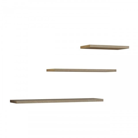 TOP E SHOP Zestaw 3x półka wisząca TOBI 3P 60x15xH1,8 sonoma TOP E SHOP Zestaw 3x półka wisząca TOBI 3P 60x15xH1,8 sonoma