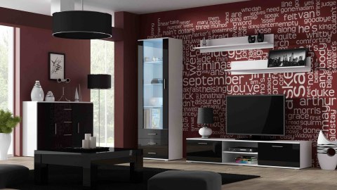 Cama MEBLE Półka 125cm (2szt) SOHO biały mat