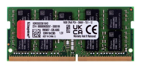 Kingston Kingston SODIMM ECC 16GB DDR4 2Rx8 Hynix D 2666MHz PC4-21300 KSM26SED8/16HD Kingston Kingston SODIMM ECC 16GB DDR4 2Rx8 Hynix D 2666MHz PC4-21300 KSM26SED8/16HD