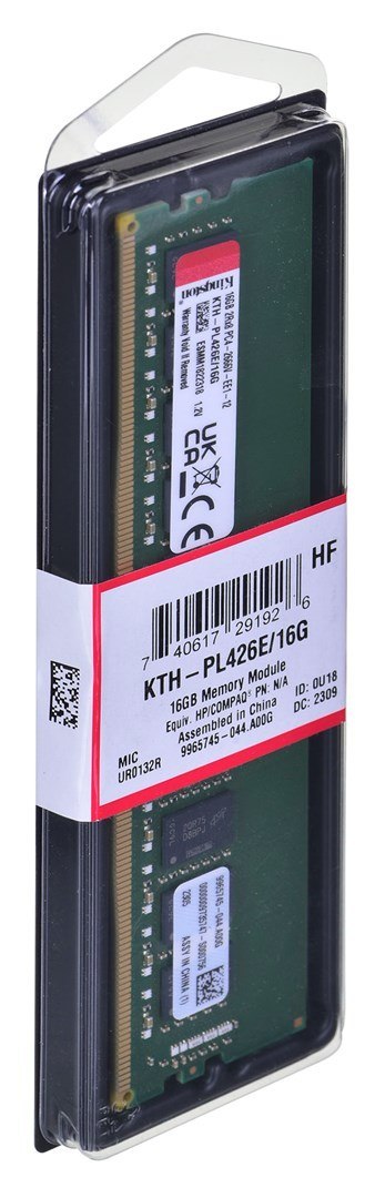 Kingston Pamięć Kingston dedykowana do HPE/HP 16GB DDR4-2666Mhz ECC Module Kingston Pamięć Kingston dedykowana do HPE/HP 16GB DDR4-2666Mhz ECC Module