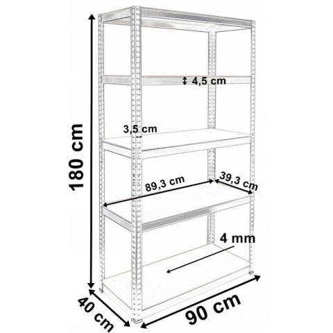 TOP E SHOP REGAŁ MAGAZYNOWY G9040