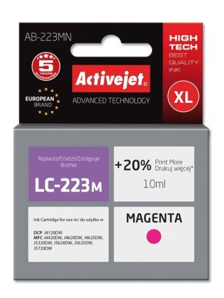 Activejet Activejet AB-223MN Tusz (zamiennik Brother LC223M; Supreme; 10 ml; czerwony)
