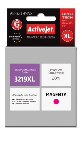 Activejet Activejet AB-3219MNX Tusz (zamiennik Brother LC3219M XL; Supreme; 20 ml; magenta)